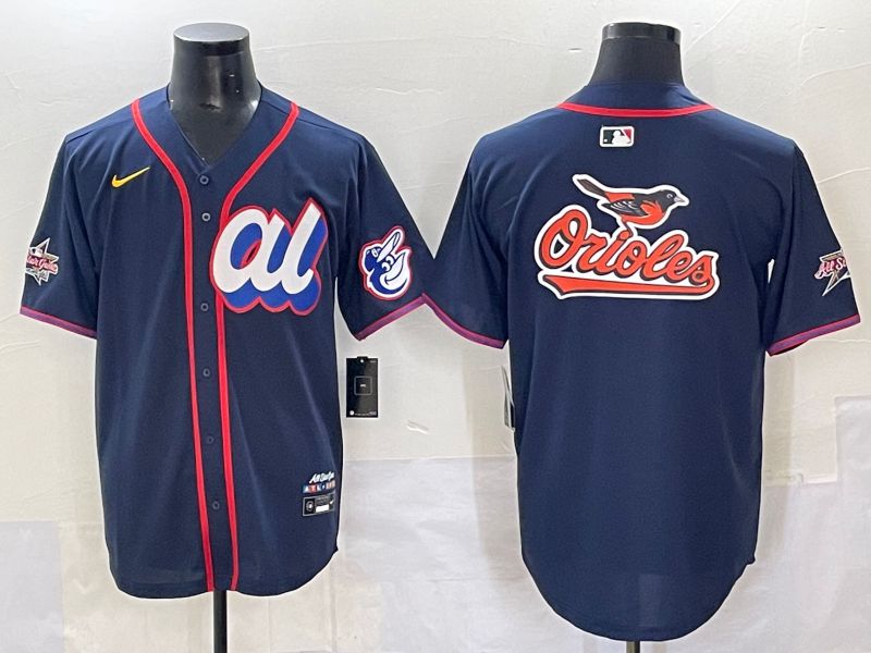 Men 2025 Baltimore Orioles Blank Drak Blue All star Nike MLB Jersey style 02